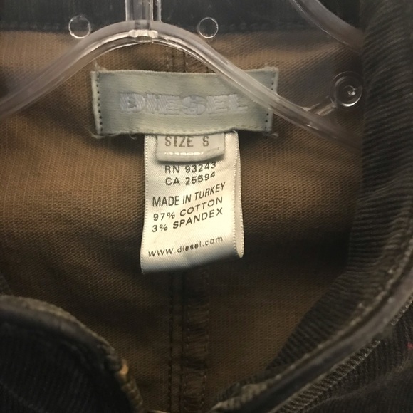 Diesel corduroy Zip up Dress/Jacket - Picture 10 of 15